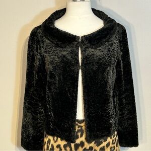 Zara Plush Black Teddy Jacket